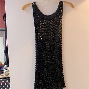 Sequenced black tunic